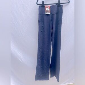 High-waisted, Navy blue wide leg yoga pant